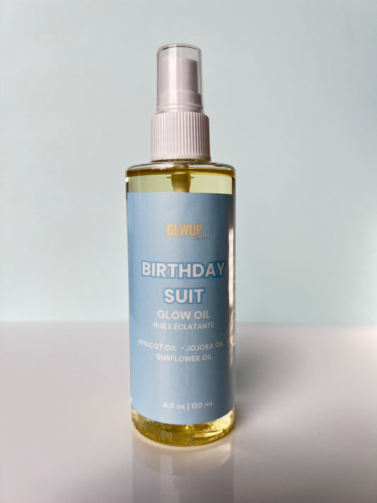 Birthday Suit Body Oil, Front Side, Fragrance Free Body Oil, body oil for eczema