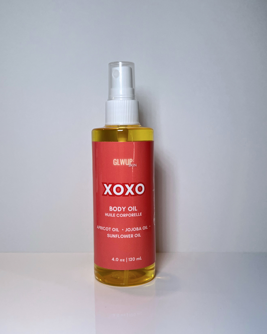 cherry almond, cherry almond body oil, xoxo body oil, gourmand body oil