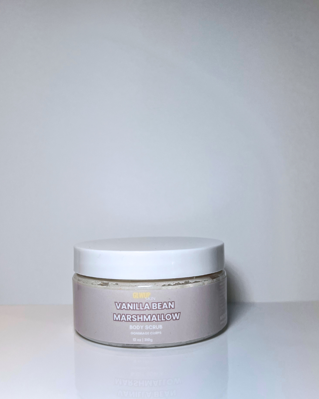 body scrub, sugar scrub, vanilla marshmallow body scrub, vanilla bean marshmallow, body care products